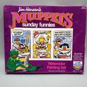Rare Muppets Comic Strip Watercolor Painting Set Animal Floyd Pepper Vintage